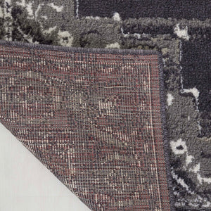 Safavieh Pyramid 214  Power Loomed Rug Charcoal / Ivory PYR214H-9
