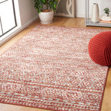 Safavieh Pyramid 218  Power Loomed Rug Rust / Ivory Grey PYR218P-9