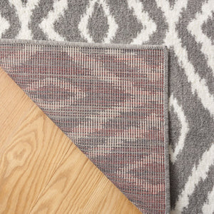 Safavieh Pyramid 219  Power Loomed Rug Charcoal / Ivory PYR219G-9