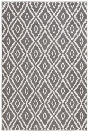 Safavieh Pyramid 219  Power Loomed Rug Charcoal / Ivory PYR219G-9