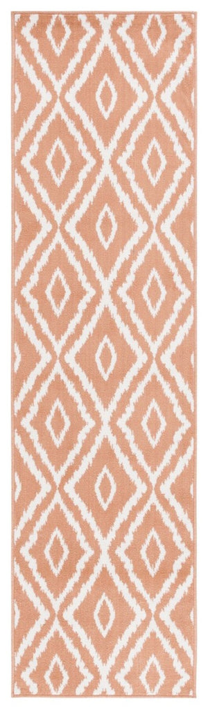 Safavieh Pyramid 219  Power Loomed Rug Rust / Ivory PYR219P-9