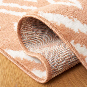 Safavieh Pyramid 219  Power Loomed Rug Rust / Ivory PYR219P-9