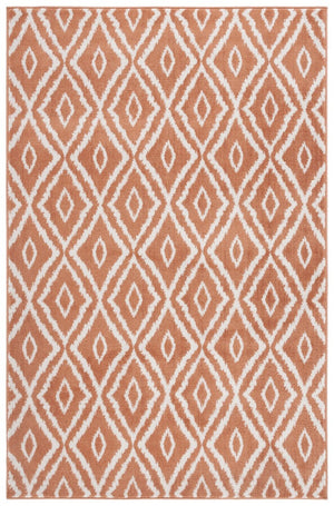 Safavieh Pyramid 219  Power Loomed Rug Rust / Ivory PYR219P-9