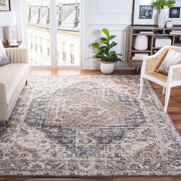 Safavieh Pyramid 268 Power Loomed 52% Polypropylene/11% Polyester/13% Latex Transitional Rug PYR268B-28