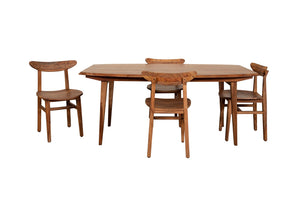 Porter Designs Fusion Solid Sheesham Wood Modern Dining Table Natural 07-117-01-6730