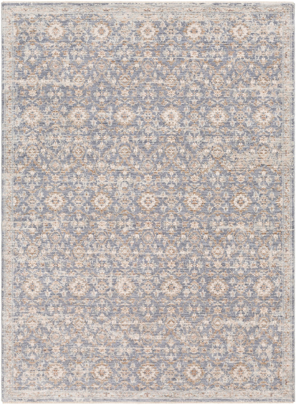 Palazzo PZL-2303 Traditional Polyester, Viscose Rug PZL2303-9131 Navy, Denim, Pale Blue, Camel, Taupe, Cream, White, Blush 70% Polyester, 30% Viscose 9' x 13'1"