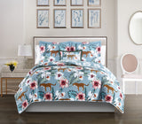 Orithia Queen 4pc Quilt Set