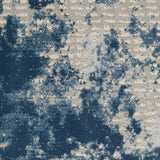 Nourison Rustic Textures RUS16 Painterly Machine Made Power-loomed Indoor Area Rug Grey/Blue 9'3" x 12'9" 99446799593