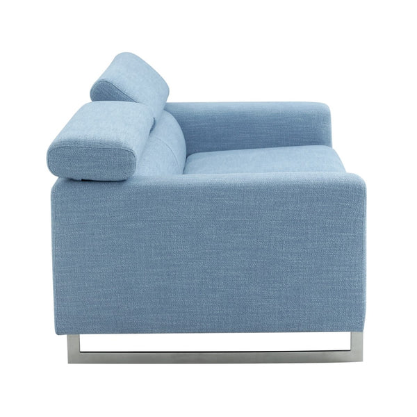 Pasargad Serena Modern Sofa (Blue Loveseat) PZW-2027B-2-PASARGAD