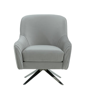 Pasargad Noho Collection Astor Accent Chair,Silver PZW-855-PASARGAD