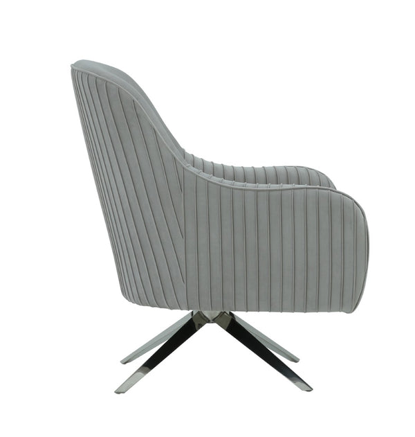 Pasargad Noho Collection Astor Accent Chair,Silver PZW-855-PASARGAD