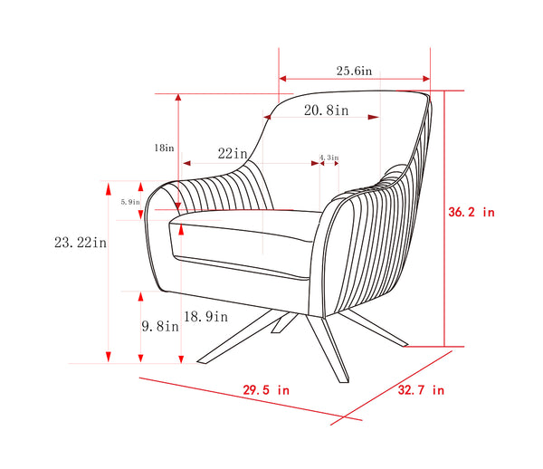Pasargad Noho Collection Astor Accent Chair,Silver PZW-855-PASARGAD