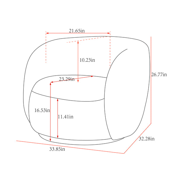 Pasargad Napoli Collection Modern Swivel Armchair PZW-990-PASARGAD