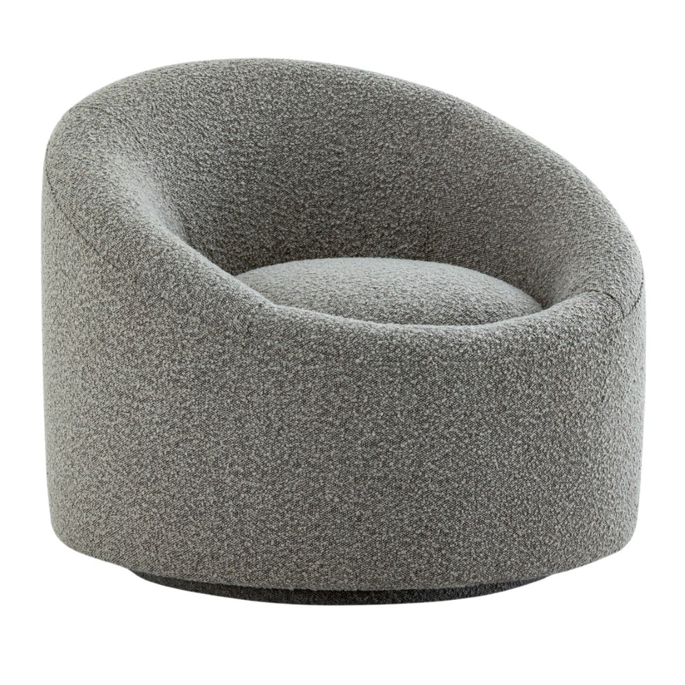 Pasargad Sienna Collection Modern Swivel Chair, Grey PZW-993-PASARGAD