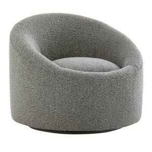 Pasargad Sienna Collection Modern Swivel Chair, Grey PZW-993-PASARGAD