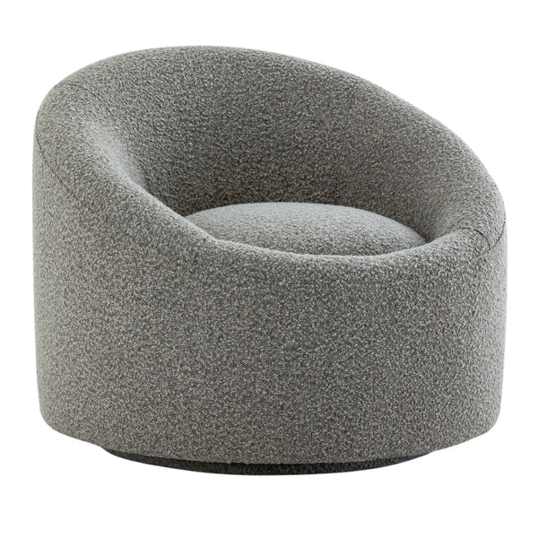 Pasargad Sienna Collection Modern Swivel Chair, Grey PZW-993-PASARGAD