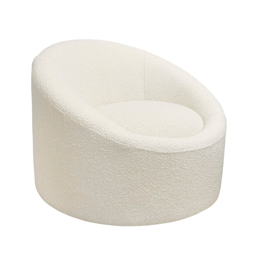 Pasargad Sienna Collection Modern Swivel Chair, White PZW-993W-PASARGAD
