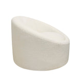 Pasargad Sienna Collection Modern Swivel Chair, White PZW-993W-PASARGAD