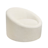 Sienna Collection Modern Swivel Chair, White