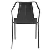 Callum Metal Chair - Set of 4 Metallic Gunmetal