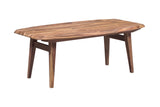 Porter Designs Fusion Solid Sheesham Wood Modern Coffee Table Natural 05-117-02-6740N