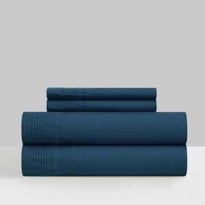 Harley Blue King 4pc Sheet Set