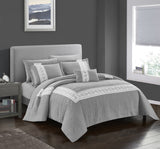 Titian Grey Queen 8pc Comforter Set