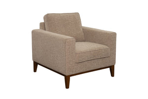 Porter Designs Annie Wood Trim Contemporary Chair Cream 01-216-03-3039