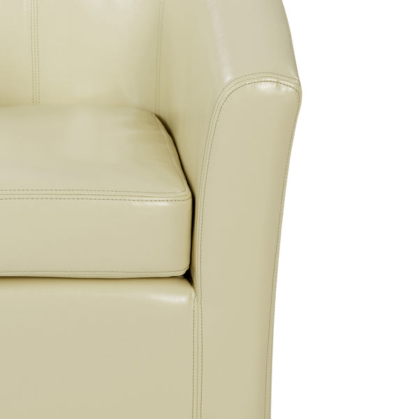Hayden 360-Degree Swivel Tub Chair – Luxurious Bonded Leather, Sturdy Construction, Fully Assembled