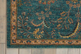 Nourison Nourison 2020 NR204 Persian Machine Made Loomed Indoor Area Rug Teal 6'6" x 9'5" 99446364098