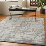Nourison Symmetry SMM03 Artistic Handmade Tufted Indoor Area Rug Ivory/Taupe 5'3" x 7'9" 99446495396
