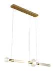 Bethel Gold LED Chandelier in Metal & Glass