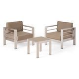 Cape Coral Outdoor 2 Seater  Club Chair and Table Set