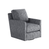 Fusion 21-02G-C Transitional Swivel Glider Chair 21-02G-C Bono Cobalt Swivel Glider