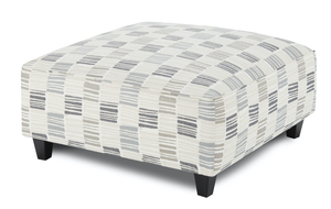 Fusion 109 Transitional Cocktail Ottoman 109 Microchip Denim