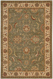 Nourison Living Treasures LI04 Persian Machine Made Loomed Indoor only Area Rug Green 5'6" x 8'3" 99446672537
