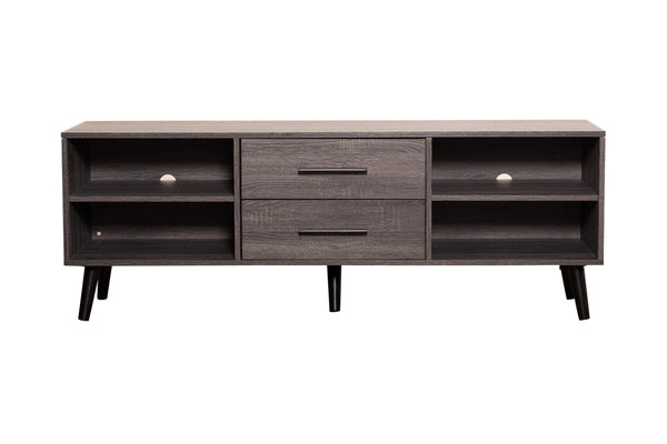 Porter Designs Skagen Mid-Century Modern Modern TV Stand Gray 06-209-10-2317