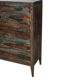 Porter Designs Fall River Solid Sheesham Wood Contemporary Chest Gray 04-117-03-4477