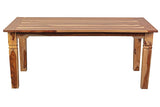 Porter Designs Taos Solid Sheesham Wood 72" Rectangular Natural Dining Table Natural 07-196-01-9015