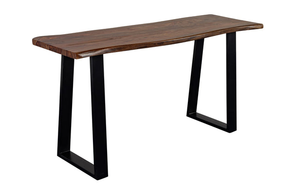 Porter Designs Manzanita Live Edge Solid Acacia Wood Natural Console Table Brown 05-196-10-5840T-KIT