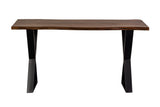 Porter Designs Manzanita Live Edge Solid Sheesham Wood Natural Console Table Brown 05-196-10-5840X-KIT