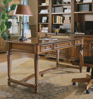 Hooker Furniture Brookhaven Traditional-Formal Leg Desk in Hardwood Solids with Cherry Veneers 281-10-458