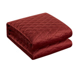 Wafa Brick King 3pc Quilt Set