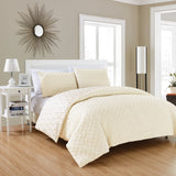 Ora Beige King 3pc Comforter Set