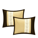 LIVINGSTON GOLD QUEEN 8PC COMFORTER SET