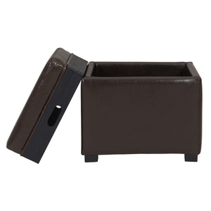 Cameron Square Leather Storage Ottoman - Stylish, Durable, and Versatile Storage Solution for Your Home