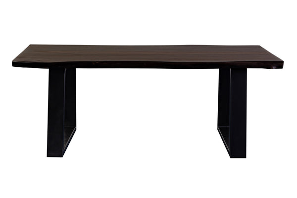 Porter Designs Manzanita Live Edge Solid Acacia Wood Natural Coffee Table Gray 05-196-02-4830T-KIT