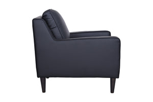 Porter Designs Lazio High Quality Leather Modern Chair Black 02-204C-03-5990