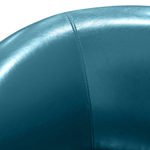 Porter Designs Marvel Contemporary Leather-Look Swivel Accent Chair Contemporary Accent - Swivel Blue 02-201C-06-213