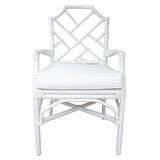 Kara Rattan Arm Chair White